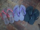 Chinelos Havaianas(novo) Tam. 33 Lilás e Preto